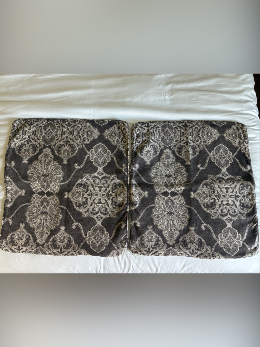 Pottery Barn Euro Pillow Covers Alana Pattern in Java